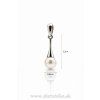 Dámsky strieborný prívesok s perlou, jemný dizajn